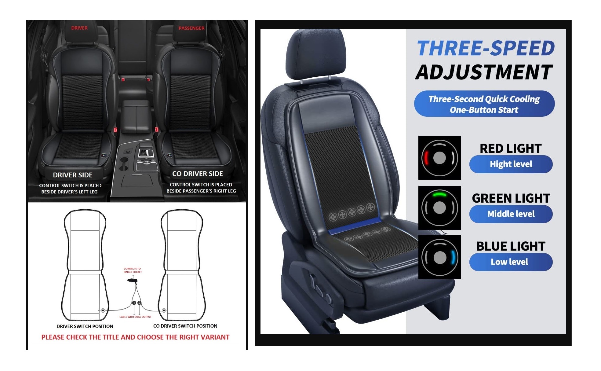 Car Ventilated Seat Cover